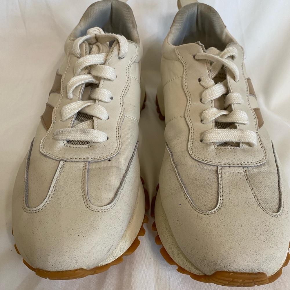 somiliss Women's Genuine Leather Suede Patchwork Sneakers, Size 10/EU 41 - Picture 6 of 15